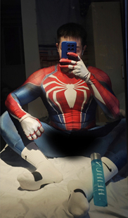 莱卡cos服紧身衣成人服大码全套纳米战衣成人儿童蜘蛛侠皮套