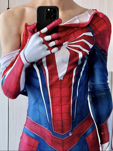 蜘蛛侠cos服紧身衣成人莱卡ps4全套战衣成人儿童蜘蛛侠皮套男女