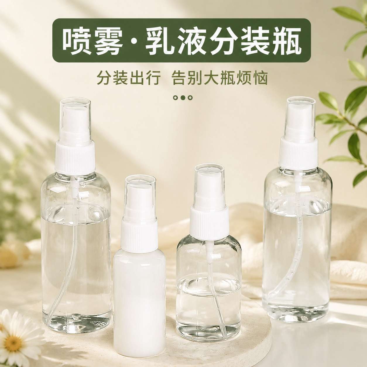 化妆补水小喷壶酒精喷雾瓶细雾喷瓶旅行便携分装脸喷水空瓶子