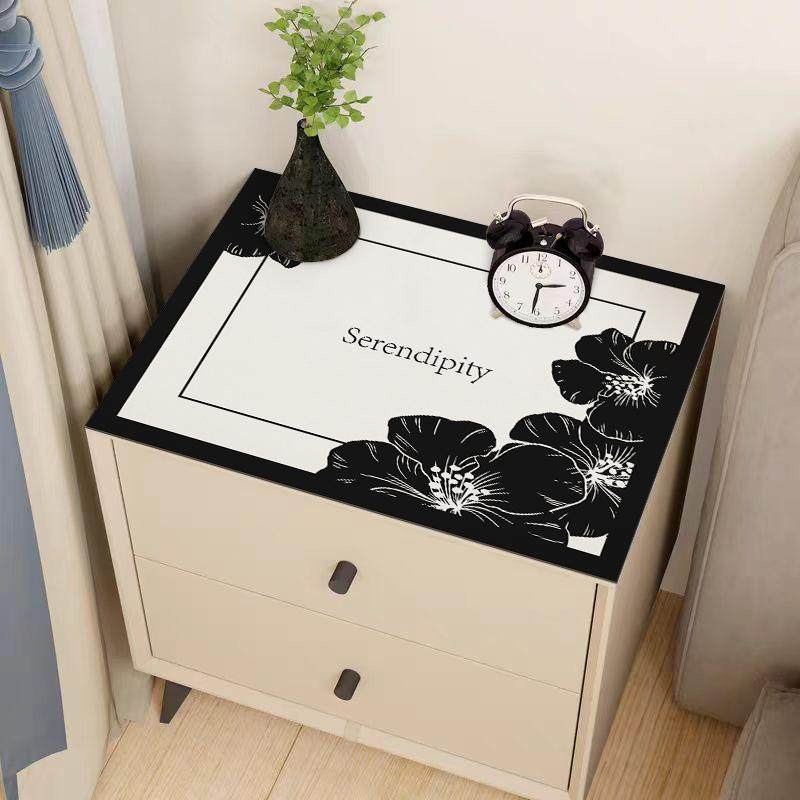 卧室床头柜盖布现代简约防水防尘罩新款高端轻奢风防油防烫保护垫