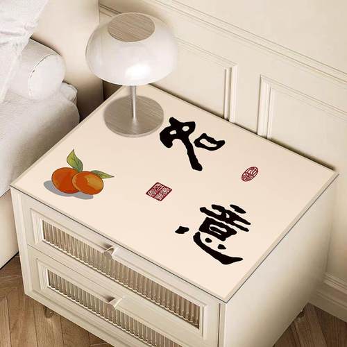 床头柜垫子免洗冰箱茶几桌布防水防油硅藻泥桌垫洗衣机电视柜盖布