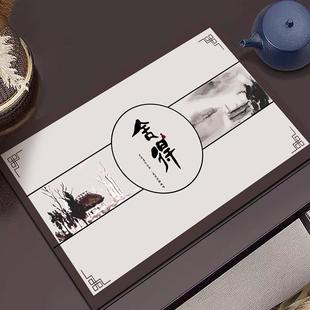 新中式禅意茶席中国风桌旗茶具沥水垫吸水茶桌垫布茶台干泡杯垫