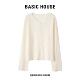 House 百家好长袖 针织开衫 Basic 2025时尚 V领温柔风百搭显瘦上衣