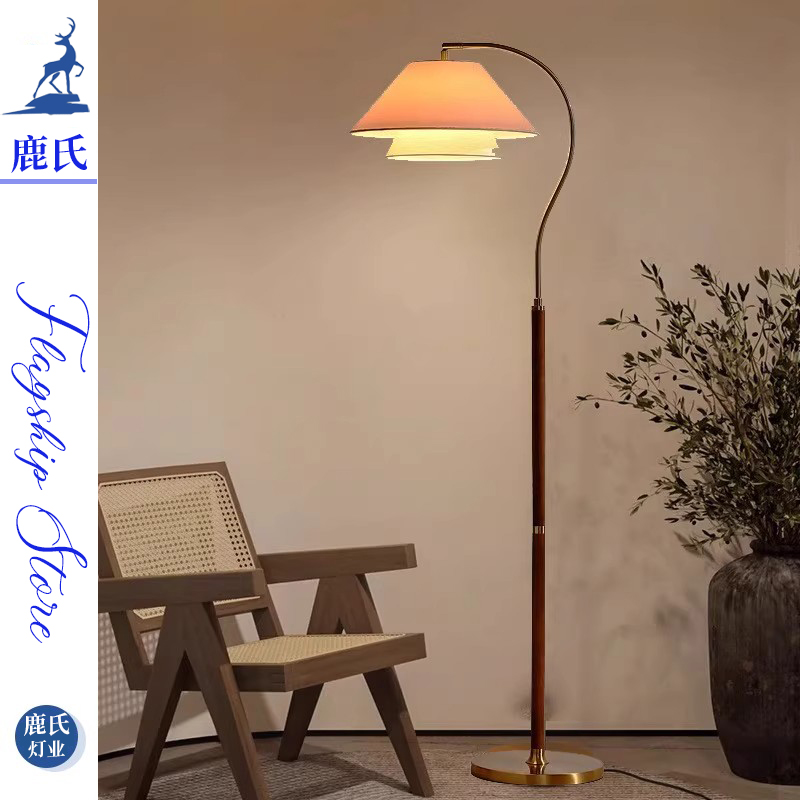 鹿氏灯业法式中古复古落地灯