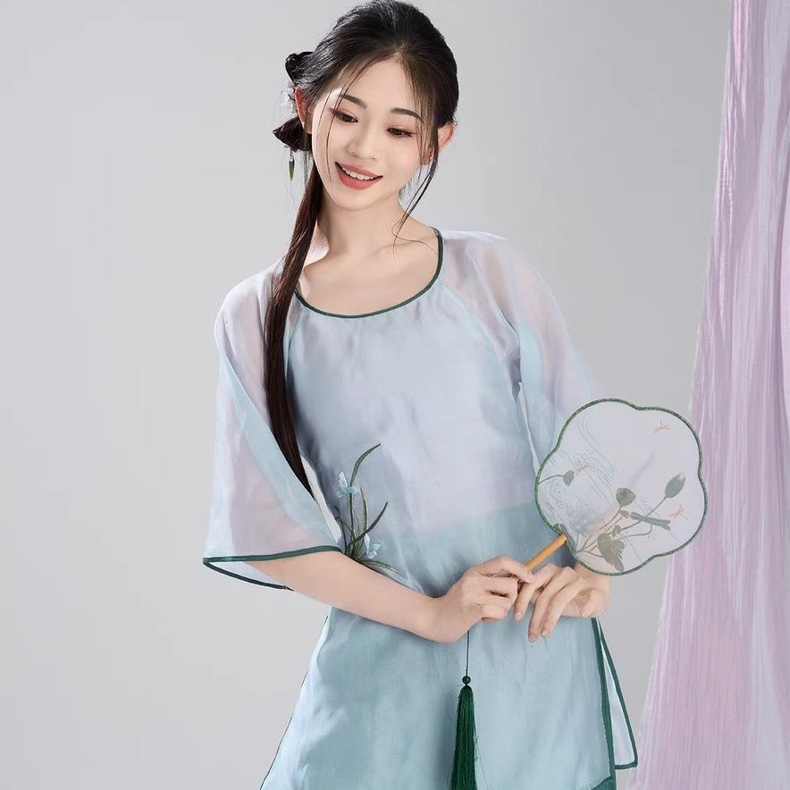 新中式古典舞蹈服汉唐风演出服