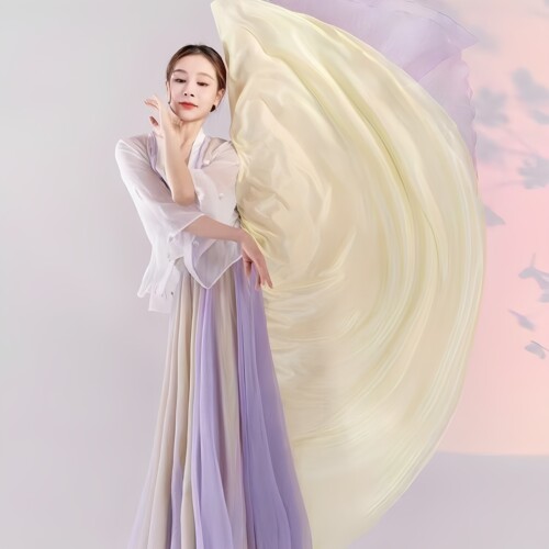 古典舞蹈服女飘逸720度大摆裙
