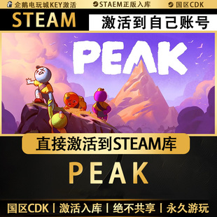 Steam正版激活入库【PEAK 拉我一把】CDK国区激活码CDKEY