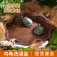 半水乌龟专用水盆爬宠泡澡盆保湿 饰用品养箱造景 陆龟装