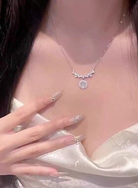 新款星星点灯项链女小众设计轻奢