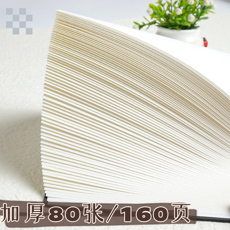 新款A5复古牛皮商务笔记本本子简