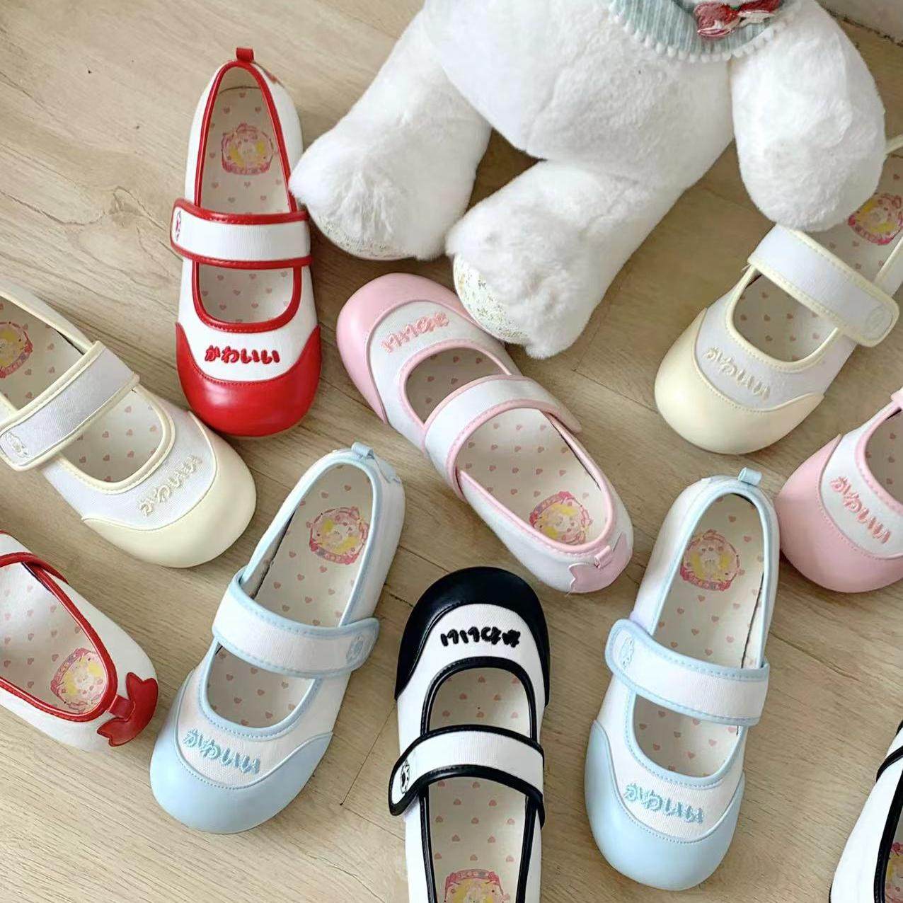 【现货】喵叽幼稚园 花卷炒饭可爱日系平底室内鞋单鞋