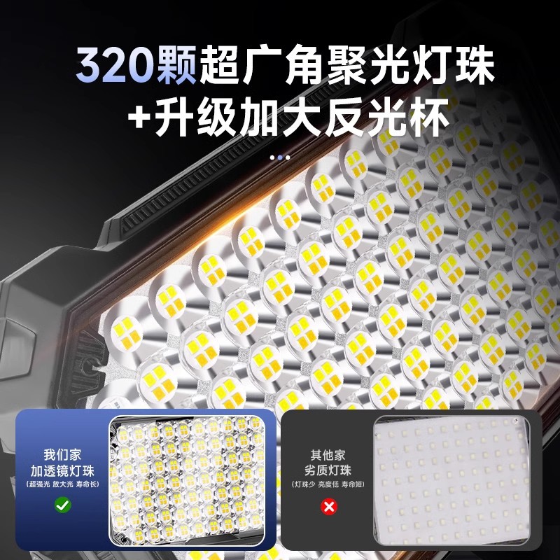 充电式照明灯户外露营灯手提支架灯停电应急灯夜市摆摊超亮地摊灯