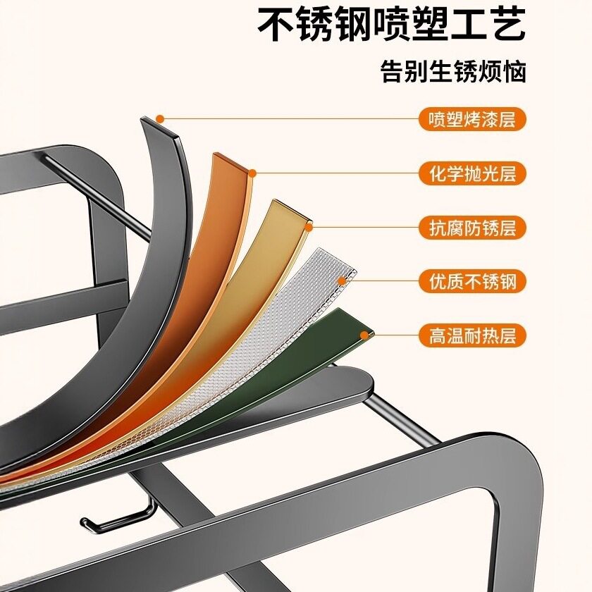 厨房不锈钢置物架悬挂橱