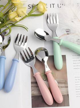 6件幼儿餐具儿童银器婴