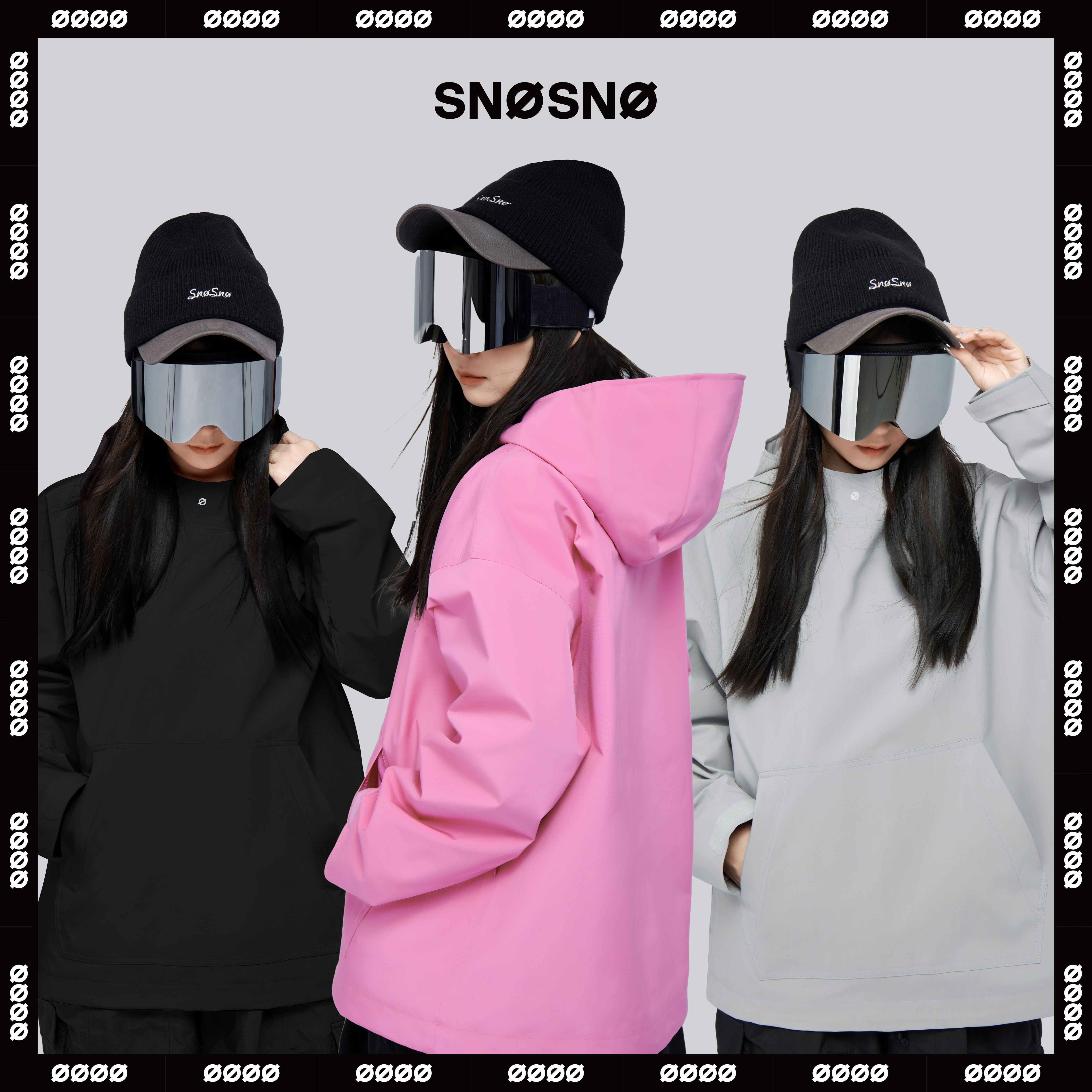 SNOSNO3L滑雪服加绒防水卫衣