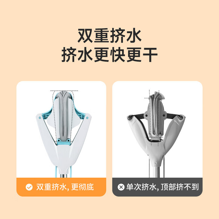 海绵拖把吸水家用对折式
