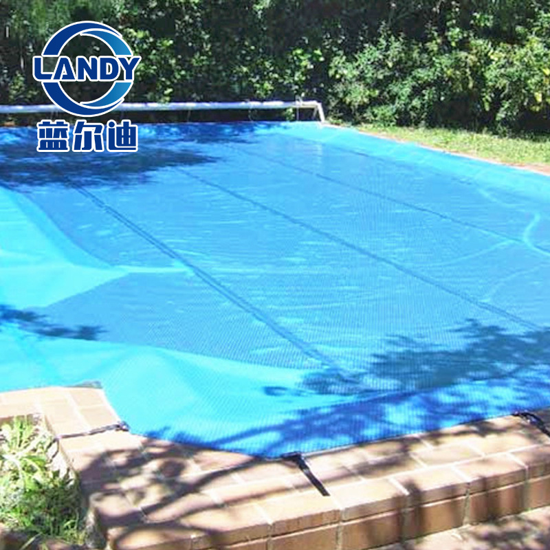 pool bubble cover现货厂家供应 气垫膜游泳池盖布蓝色气泡盖泳池