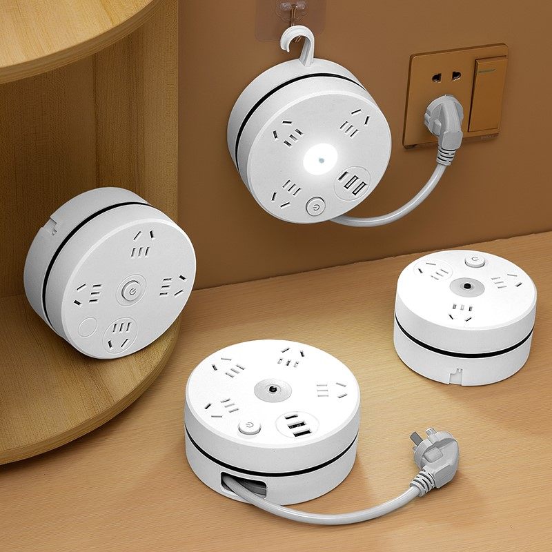 power cord extension socket plug wire board with towing plat