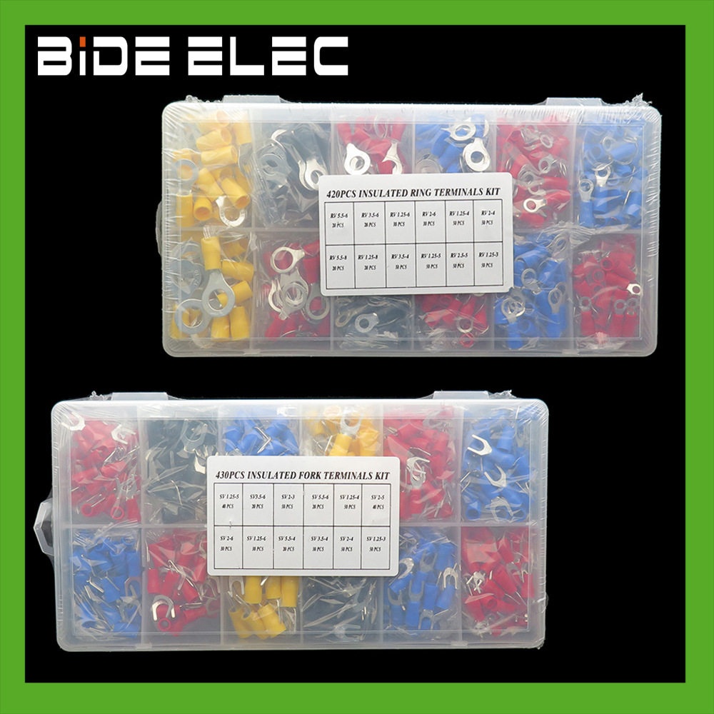跨境电商RV/SV预绝缘端子insulated-terminal冷压电线连接器套装,五金/工具,接线柱,淘宝优惠券,粉丝福利购,淘宝优惠卷