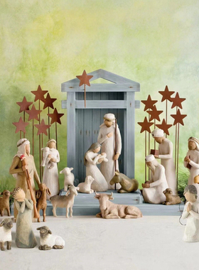 欧式圣诞诞生场景装饰艺术摆件