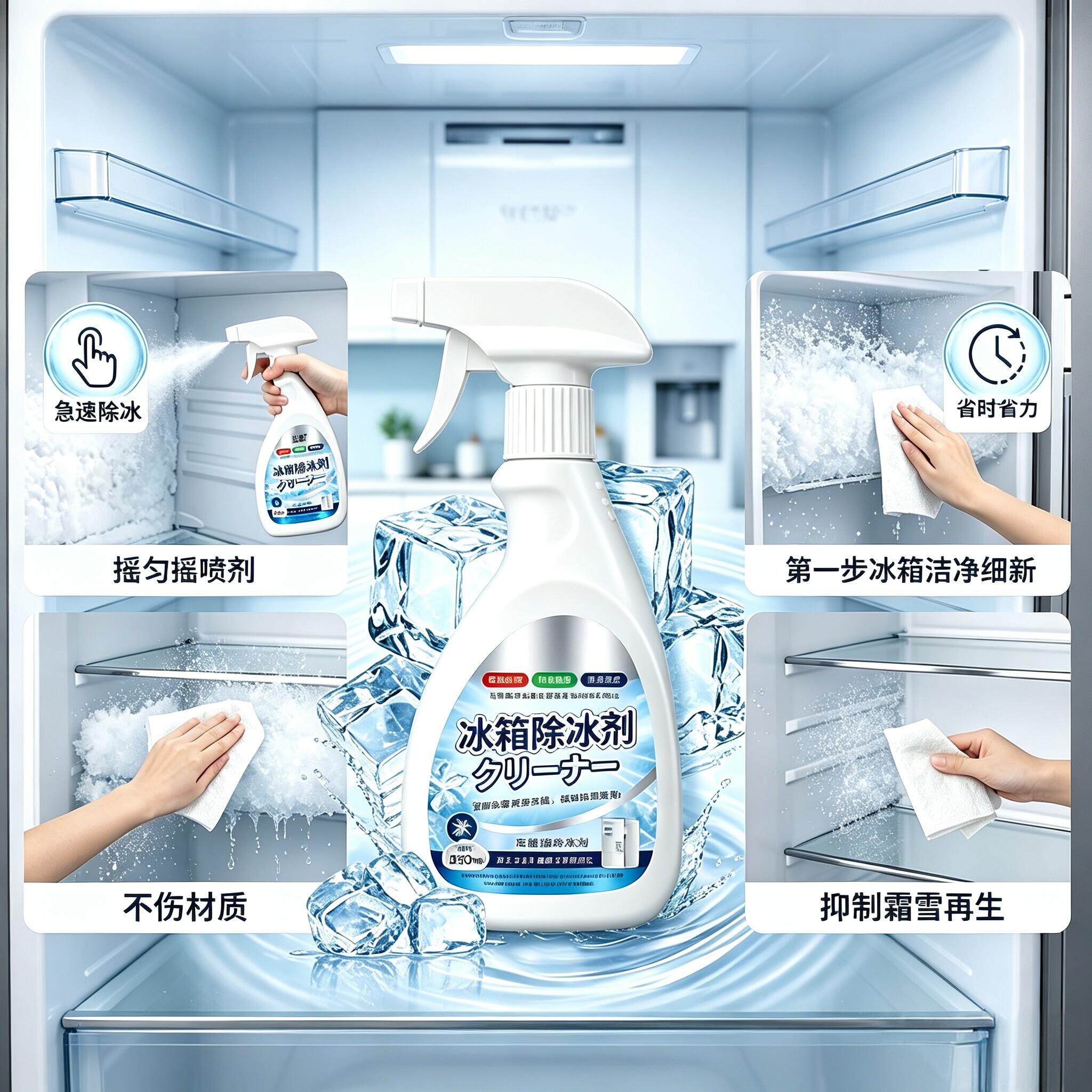 升级2融.0融霜冰剂除霜家用冷冻室剂防除冰清洁冰冰箱柜雪化冰AEW
