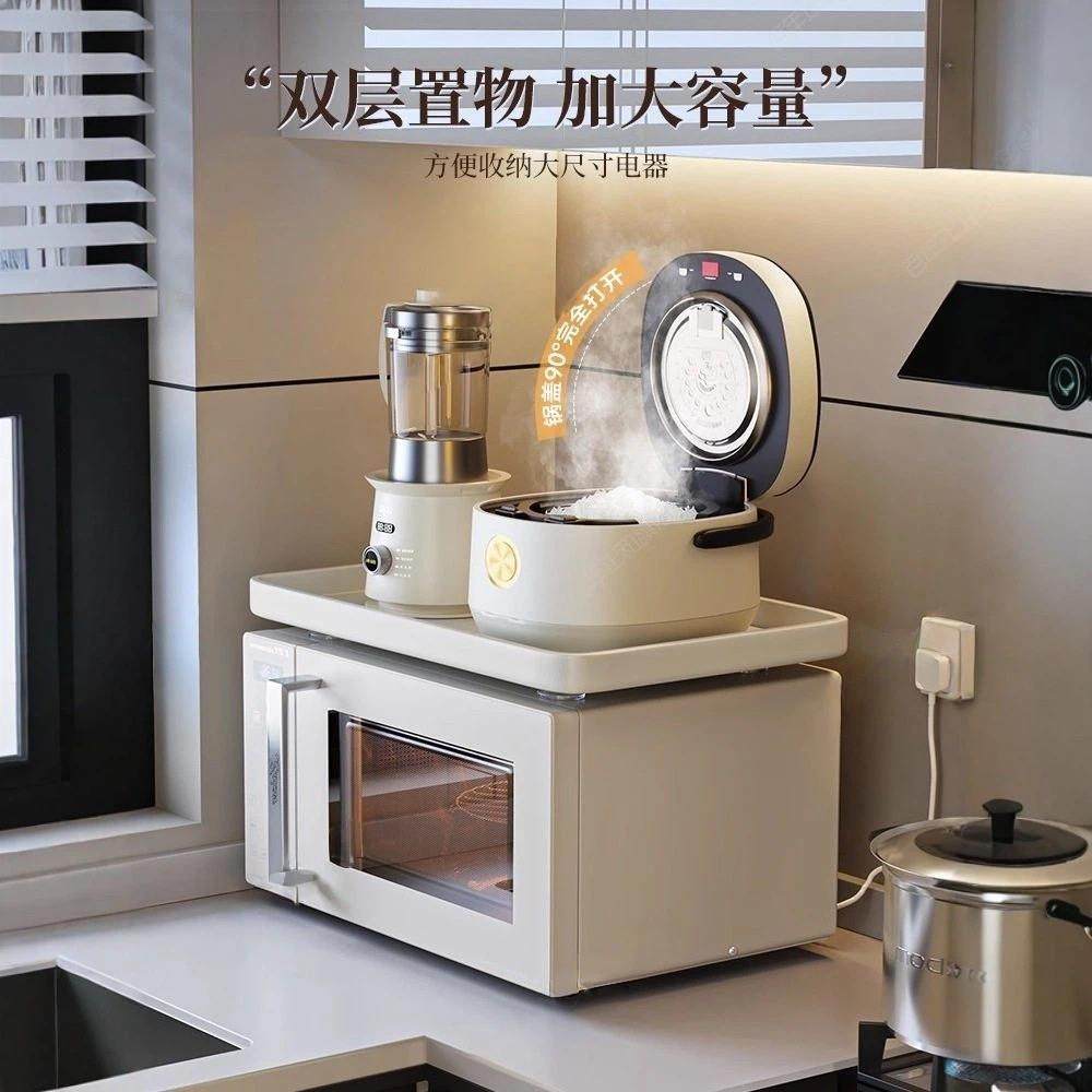 德国品质微波炉分层板置物架厨房调味料收纳多功能电饭煲烤箱架子,厨房/烹饪用具,微波炉置物架,淘宝优惠券,粉丝福利购,淘宝优惠卷