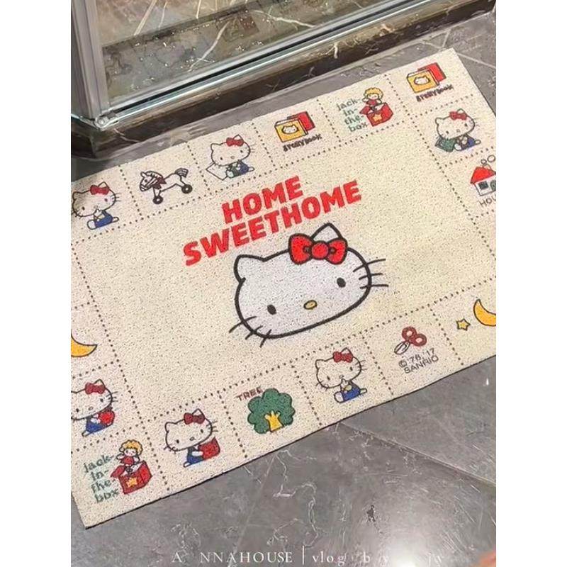安娜豪斯可爱的凯蒂猫卡通入口地板垫家用钢丝圈耐磨刮泥和土壤防,居家布艺,入户地垫,淘宝优惠券,粉丝福利购,淘宝优惠卷