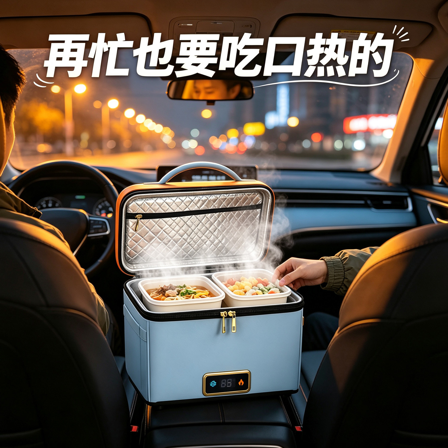 车载迷你小冰箱一人办公室保温饭盒户外mini便携移动保温桶恒温箱