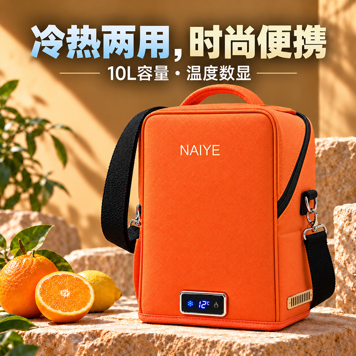 新款10L车载冰箱极速半导体制冷智能温控科技家用车用手提式冰箱