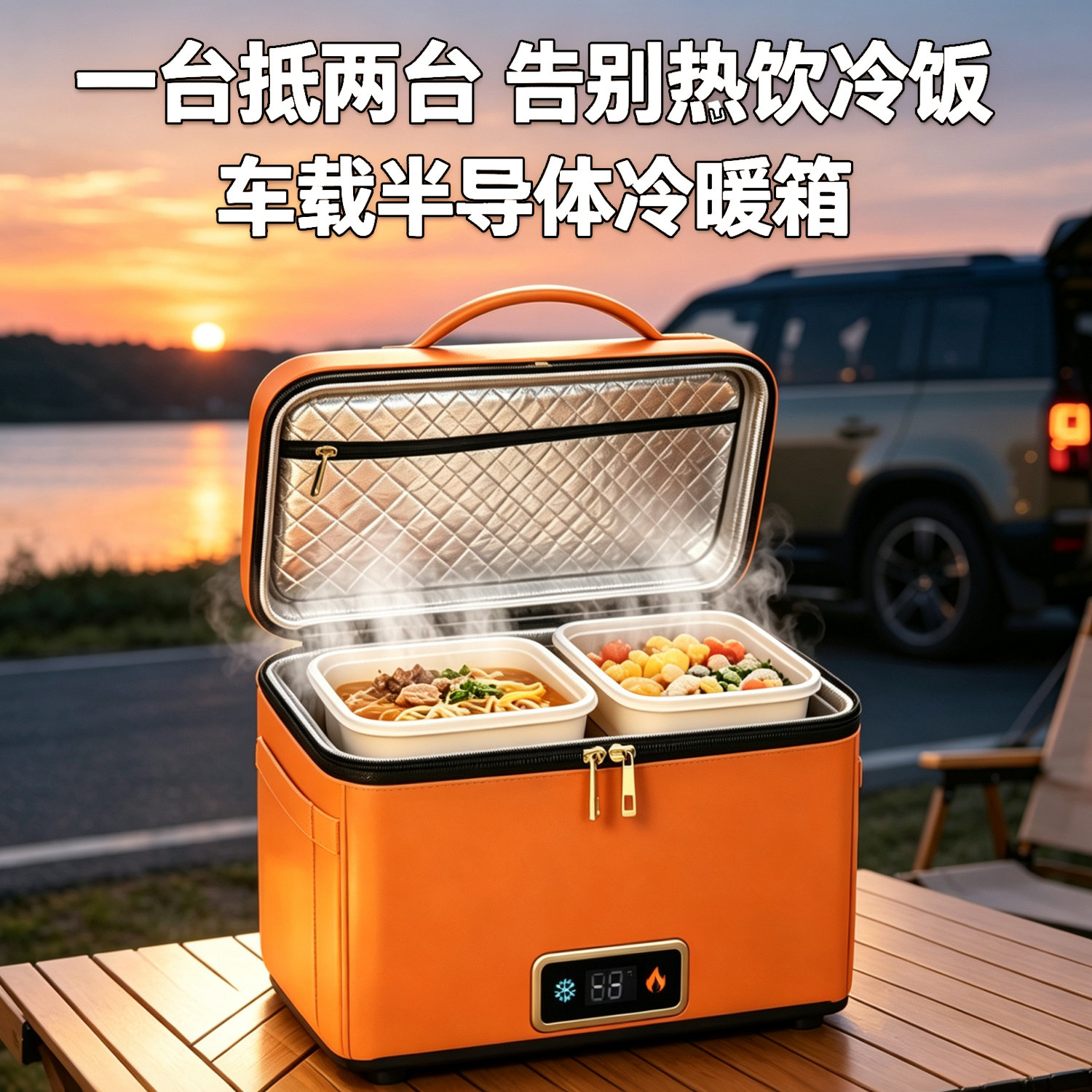 车载迷你小冰箱一人mini小型5L户外随身便携移动冷藏盒保暖恒温箱