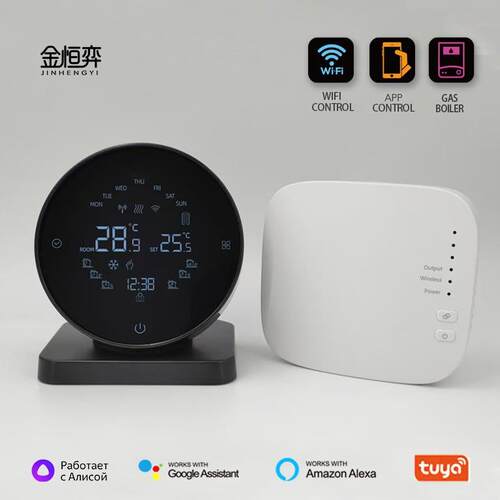 涂鸦壁挂温控器无P线控制器AP语音炉控制智能控器温 无品牌/水地