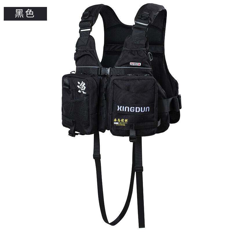 兴盾海钓840尼龙布马甲钓鱼服救生衣成人专业钓鱼船用大浮力背心
