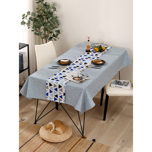皮革餐桌布防水防油防烫免洗北欧轻奢茶几桌垫长方形台布可定制