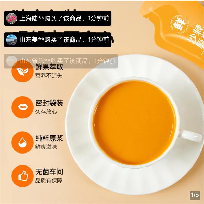 百果坚坚沙棘原浆汁独立包装