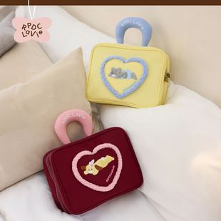 【毛晓慧同款】RPDCLaVie「趴趴发财」小狗小熊大容量旅行洗漱包