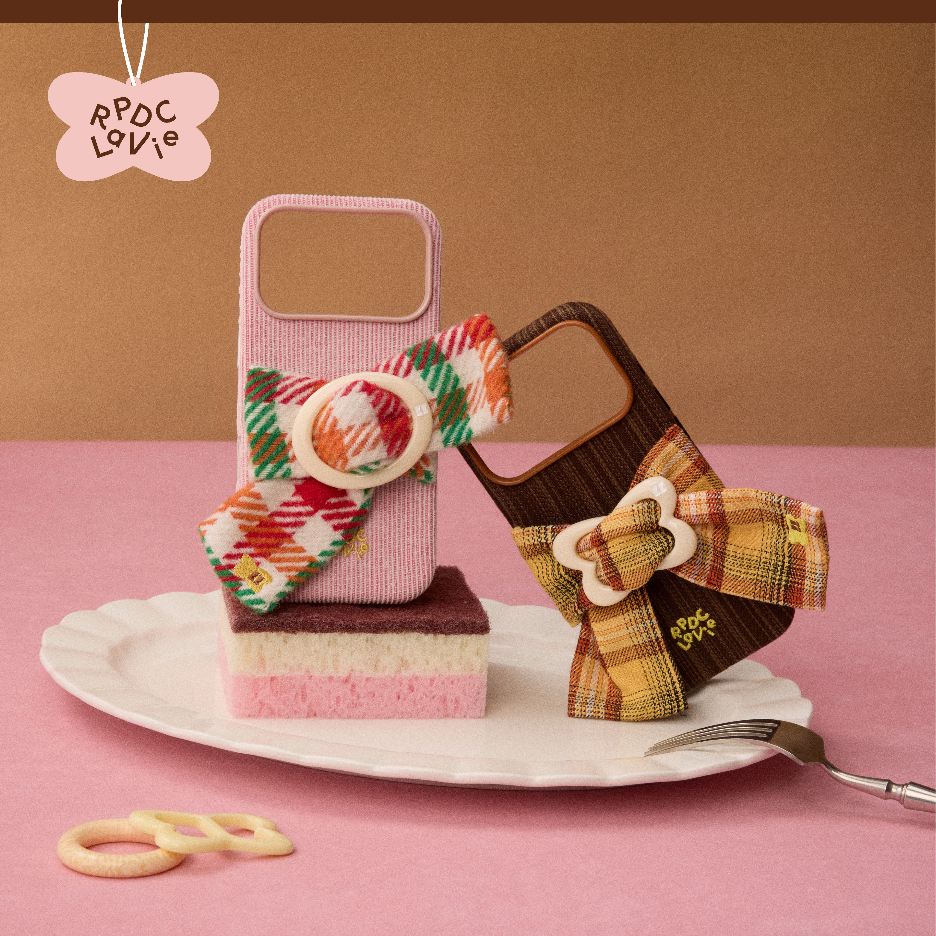 RPDCLaVie心愿扣蝴蝶结手机壳