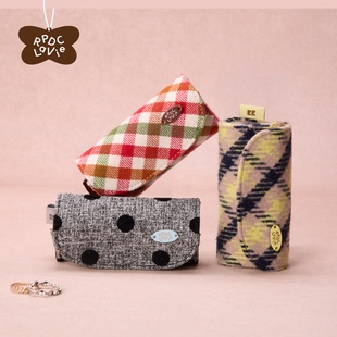 RPDCLaVie「蛋糕卷」迷你戒指首饰盒质感格纹布艺高级感珠宝收纳