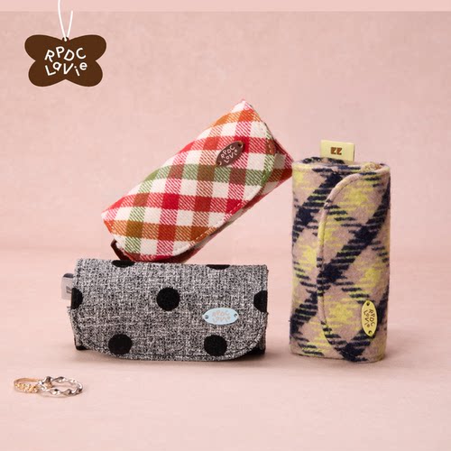 RPDCLaVie「蛋糕卷」迷你戒指首饰盒质感格纹布艺高级感珠宝收纳