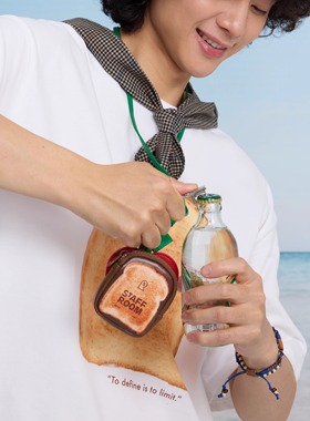 STAFFROOM 「早餐配件」多功能脖挂耳机包开瓶器可爱配饰原创