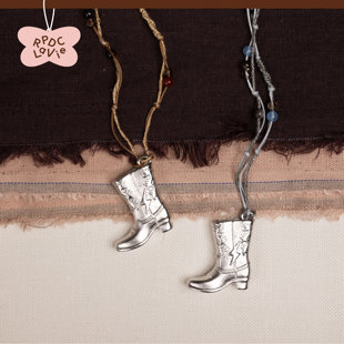 RPDCLaVie「小马踢踏」闪电靴子编绳项链毛衣链可调节百搭绑绳