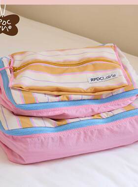 RPDCLaVie「假日漫游」行李旅行衣服收纳袋套装大防水化妆包rpdc