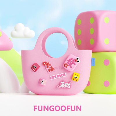 梵高范来财麻将包包扣花