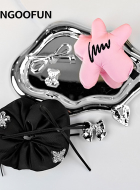 fungoofun/梵高范包面配件包包扣花  充棉大肠蝴蝶结