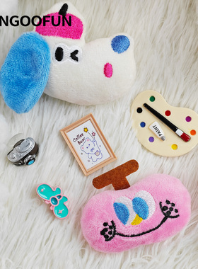 fungoofun梵高范包面配件包包扣花 艺术小狗