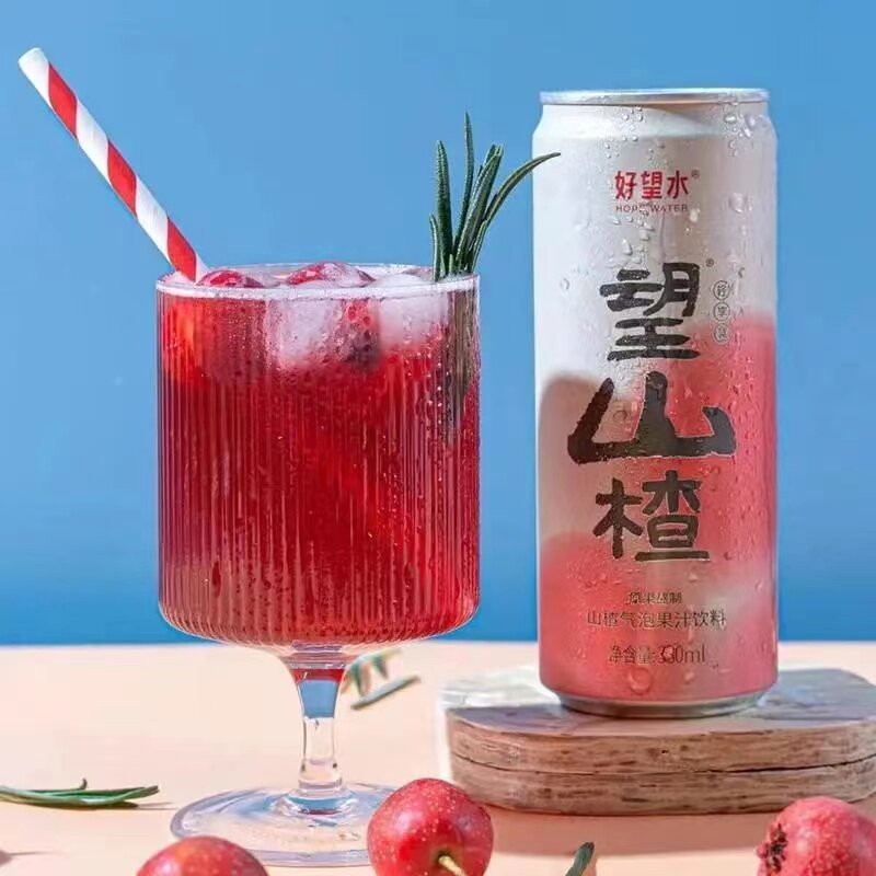 好望水气泡水330ml*6罐望山楂柠檬蜜桃果味汽水