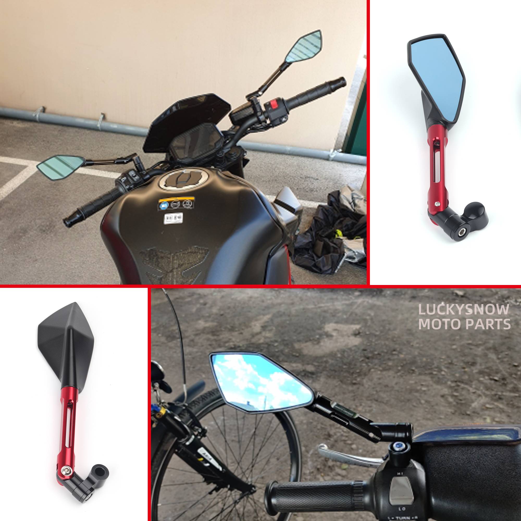 摩托车改装后视镜 黄龙300 600 贝纳利500 502C 302 752S 反光镜