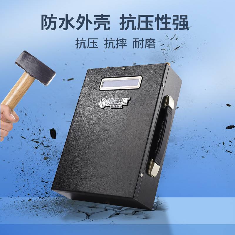12V锂电池大容量100安动力超轻聚合物户外照明疝气灯推进器电瓶