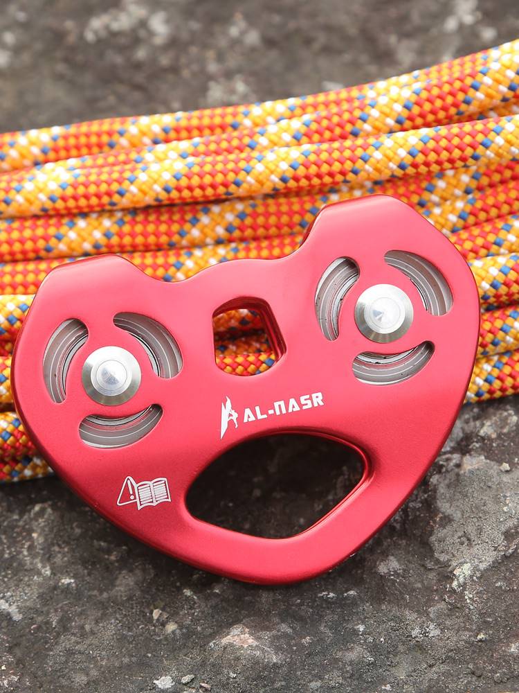 阿尔纳斯溜索双滑轮索道滑轮组高空运输吊运设备滑索滑轮横渡绳索