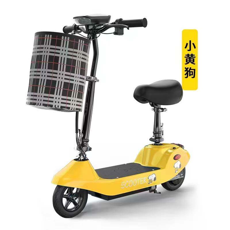 小海豚折叠电动车超轻便携女士小型迷你代步电动滑板车成人锂电池