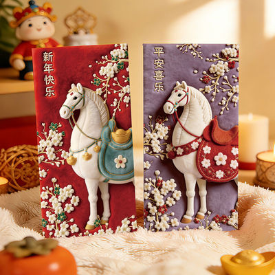 2026新款马年红包定制创意立体
